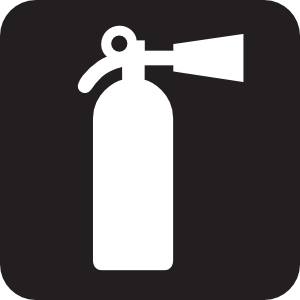 Fire Extinguisher Black Clip Art